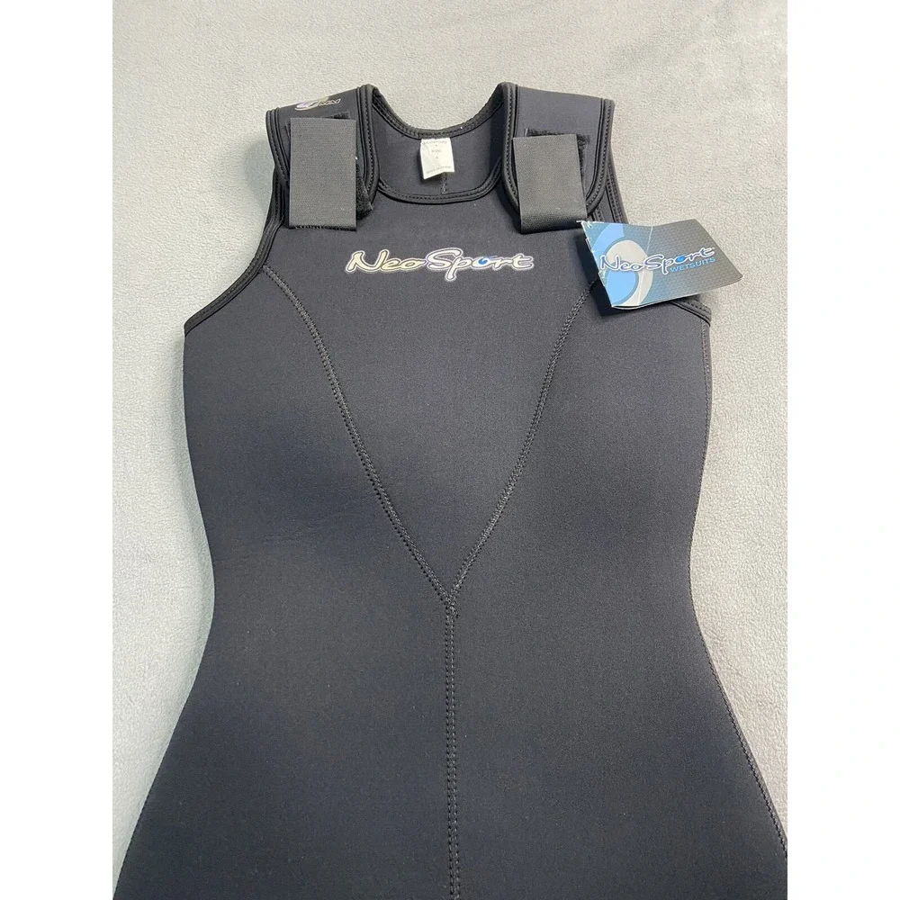 NeoSport Wetsuit Womens 6 Black 7mm Jane Long John Diving Scuba Surf Paddle Swim